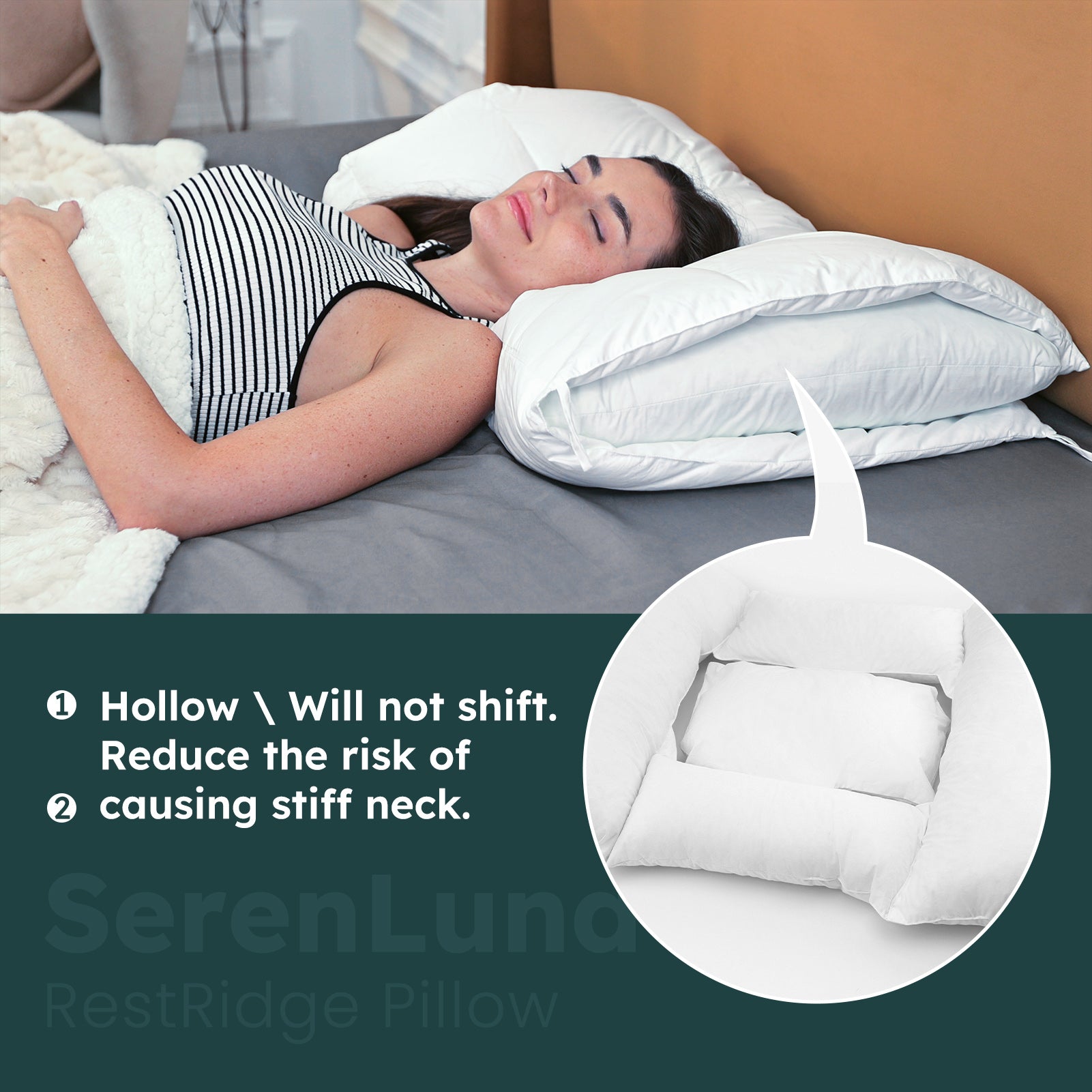 SerenLuna RestRidge Cervical Pillow